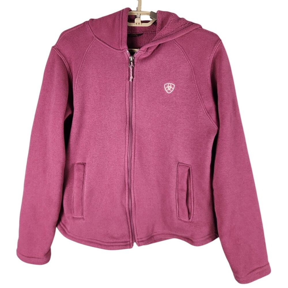 Ariat hooded fleece jacket women's small